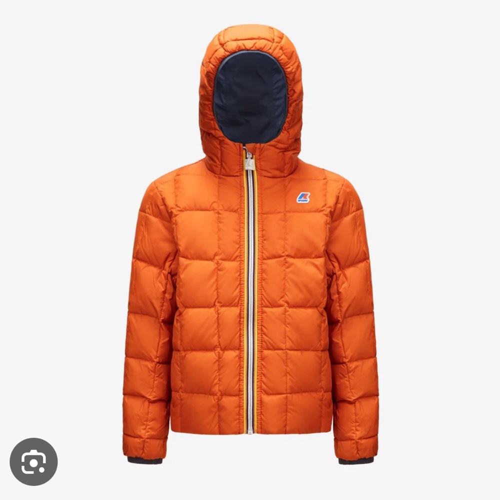 KWAY JACQUES THERMO PLUS.2 REVERSIBLE
KAKI GREEN-ORANGE RUST - Puffer jacket